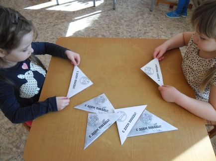 Master Class „front, áhított háromszög” a gyermekek számára óvodáskortól