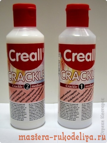 Майстер-клас з декупажу кракелюр з використанням 2-х компонентного лаку creall crackle