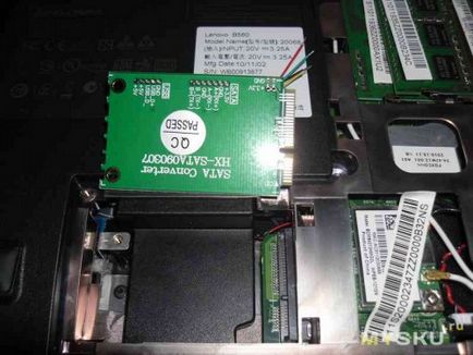 Mini pci-e pci exprima la adaptorul sata usb usb diy (verde)