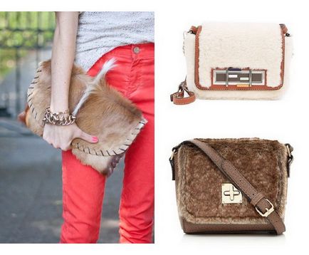 Fashion trend - táskák és hátizsákok prémes! Sok fotó!