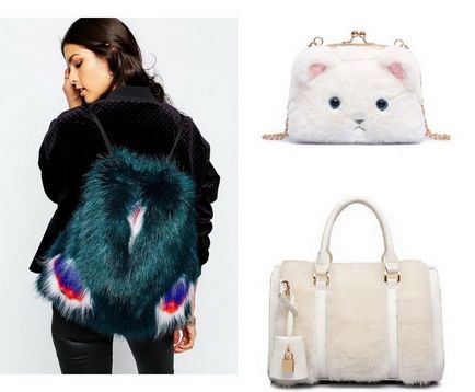 Fashion trend - táskák és hátizsákok prémes! Sok fotó! (Trend) Fashion trend - táskák és hátizsákok prémes! Sok fotó!