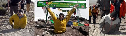Un bărbat fără picioare a cucerit kilimanjaro