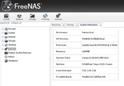 Починаємо працювати з freenas 8