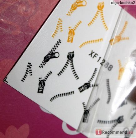 Наклейки для нігтів aliexpress nail art water transfers stickers decals metallic gold