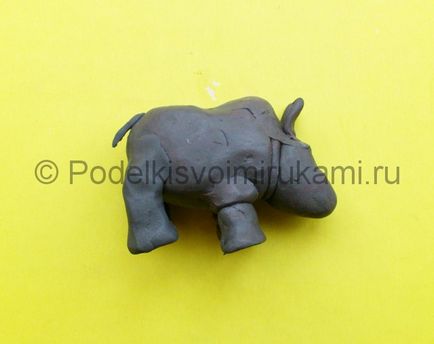 Orrszarvú a plasztikákat 1 (Final kézműves Photo Final) Rhino gyurmából 1
