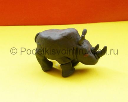 Rhino 1 gyurma (modellezés agyag) Rhino gyurmából 1