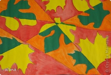 Toamna frunze în stilul cubismului, țara maestrilor