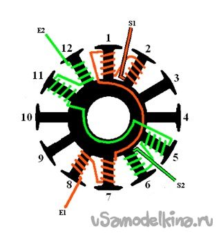 Перемотка бесколлекторного двигуна від авіамоделі