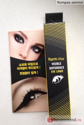 Підводка для очей farm stay visible difference eye liner - «корейська підводка для очей нечуваної