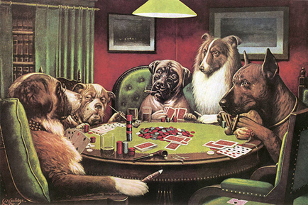 Покерні собаки найзнаменитіша анімалістична серія сучасності