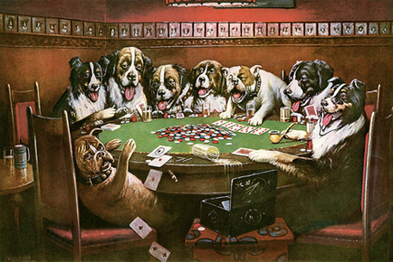 Poker Dogs este cea mai faimoasă serie animalistică din zilele noastre