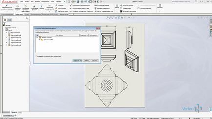 Lucrați cu tablă în lecția video solidworks - vertex studio