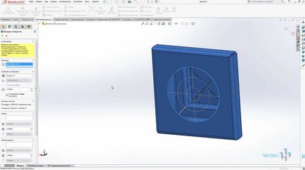 Lucrați cu tablă în lecția video solidworks - vertex studio