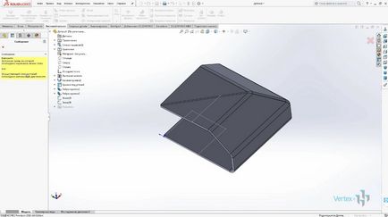 Munka fémlemez SolidWorks videó bemutató - stúdió csúcspont (óra) Munka fémlemez SolidWorks videó bemutató - stúdió vertex