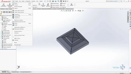 Lucrați cu tablă în lecția video solidworks - vertex studio