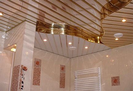 Plafoane de acoperis pentru baie din diferite materiale