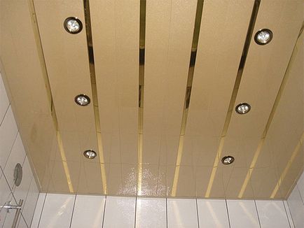 Окачени тавани за баня от различни материали