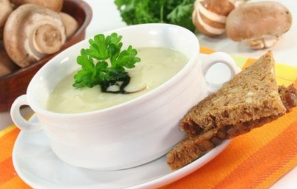 Recept gombaleves ömlesztett sajt, alapanyagok kiválasztása titkok