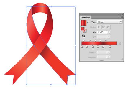 Desenați o panglică roșie în Adobe Illustrator