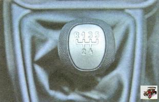Buton de comandă al cutiei de viteze pe subansamble VAZ 2190
