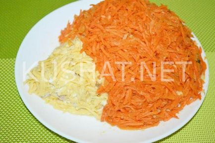 Салат «їжачок» з корейською морквою