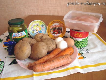 Salata Olivier - o reteta cu proportii de ingrediente