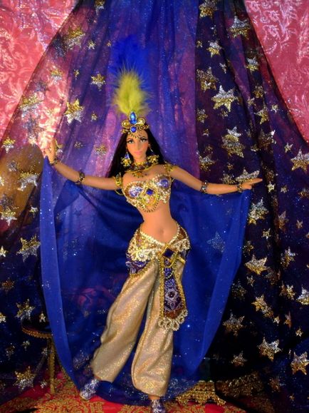 Costumul reginei Shamakhan cu mâinile sale