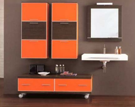 Cabinet agățat în baie cum să alegeți și să instalați, repararea și proiectarea de baie