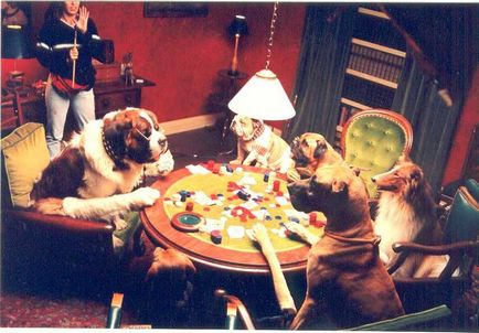 Câini jucând poker, autor de poze, detalii