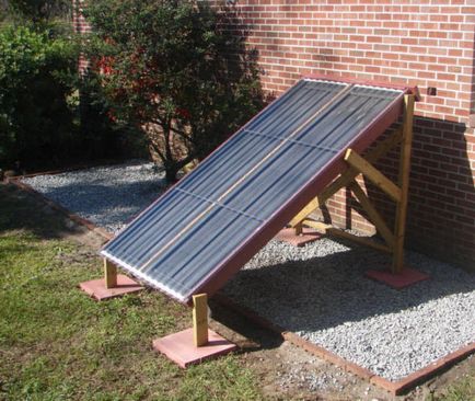 Încălzitor solar de apă cu construcția și instalarea propriilor mâini
