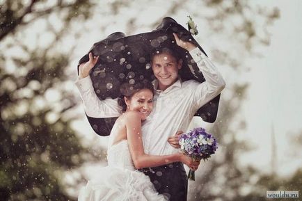 Fotografia de nunta pe vreme rea