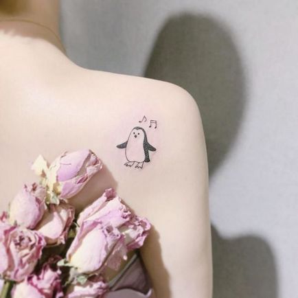 Татуювання пінгвін значення тату, фото, ескізи