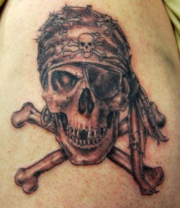 koponya tetoválás