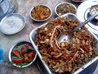 Bucătăria tradițională egipteană este o listă de feluri de mâncare naționale cu descrieri și fotografii care merită încercate