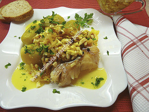 Cod în pește polonez sau polonez cu ou