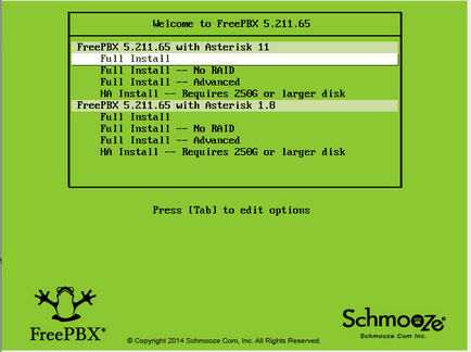 Instalarea distanței freepbx