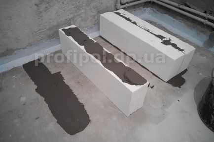 Instalarea unei băi pentru beton