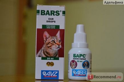 Догляд за вухами АВЗ барс вушні краплі - «зі своїм завданням впорався вушних кліщів у кота ми перемогли