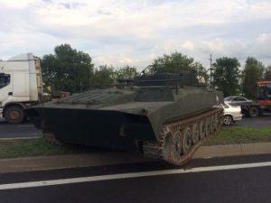 În Tatarstan în timpul transportului cisternă a căzut pe drum 