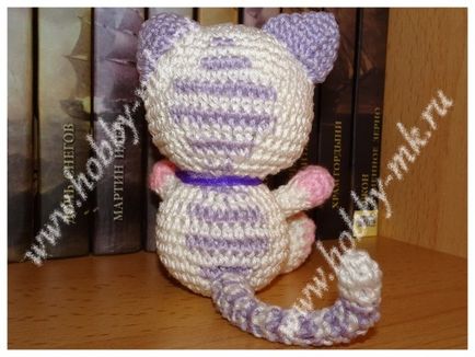 Kötött horgolt Amigurumi cirmos