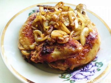 Sült csirke ecetes hagyma - egyszerű receptek