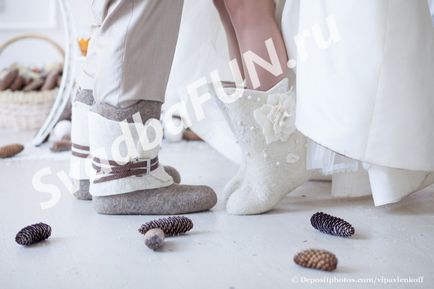 Зимове взуття для нареченої - від туфель до валянок