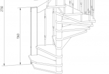 Креслення сходів фото на другий поверх, своїми руками малюнок на плані, розріз і виготовлення, розмір