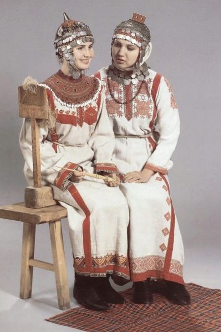 Csuvas népviselet (57 fotó) Női modern modell, esküvői ruha Csuvasföld