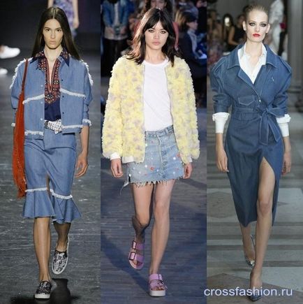 Grupul Crossfashion - blugi de moda, jachete, rochii si fuste din denim primavara-vara 2017, precum si cu