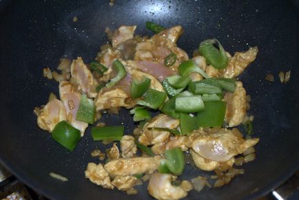Їжа з отпуcказеленое каррі з куркою (thai green curry with chicken)