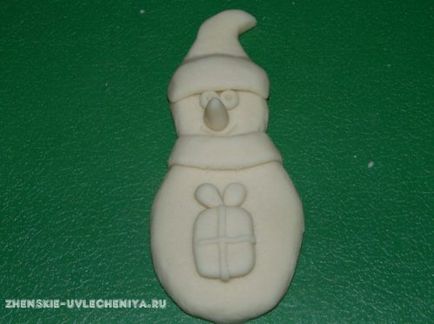 Ялинкова іграшка своїми руками з солоного тіста майстер-клас з ліплення сніговика