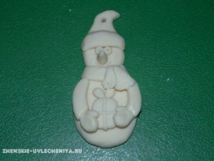 Fa játék kezük közül só tészta mester osztály szobrászat egy hóember