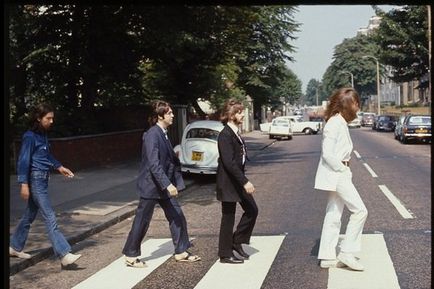 Фотосесія the beatles для обкладинки abbey road