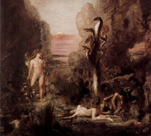 Hercules și Lerner Hydra, Gustave Moro - descrierea picturii